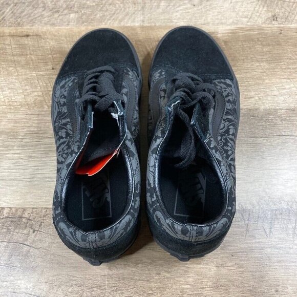 VANS Old Skool Skull Tapestry Raven Black SUPER RARE! Mens 5 Womens 6.5 NEW - Picture 6 of 10